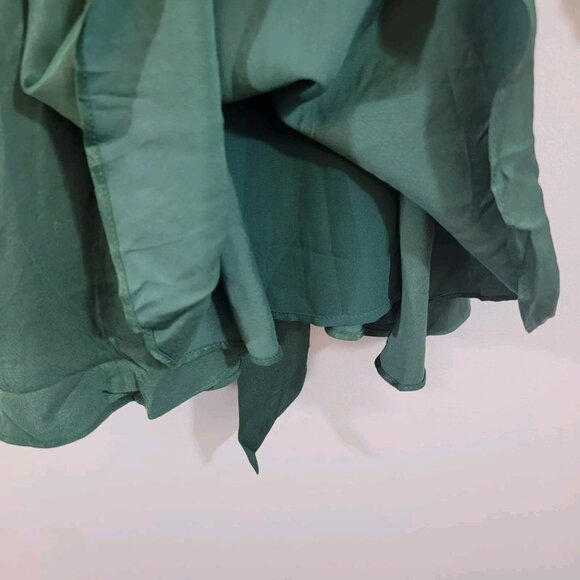 Fate V-Neck Wrap Mini Dress Holly Green Womens Size Small NEW NWT‎ - Picture 7 of 12